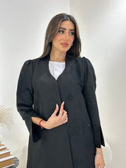 C 0871 Black Coat Abaya