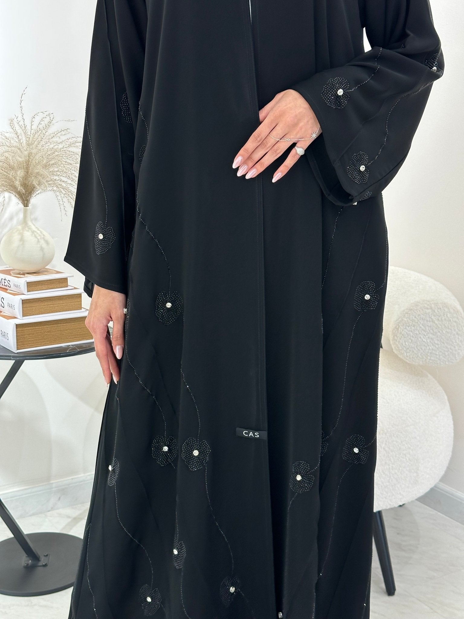 C 0872 Black Eid Abaya