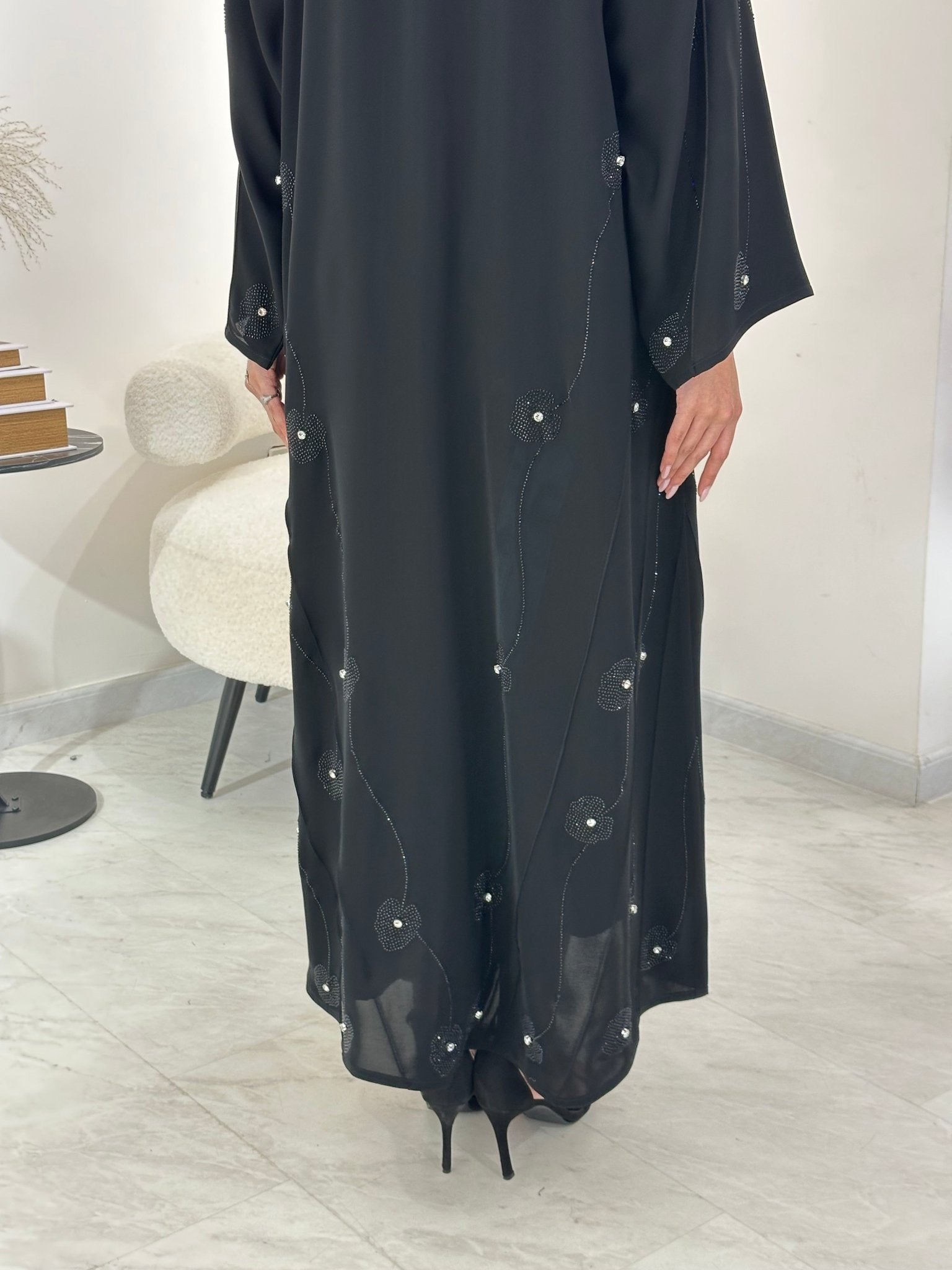 C 0872 Black Eid Abaya
