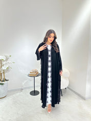 C 0896 Black Lace Abaya