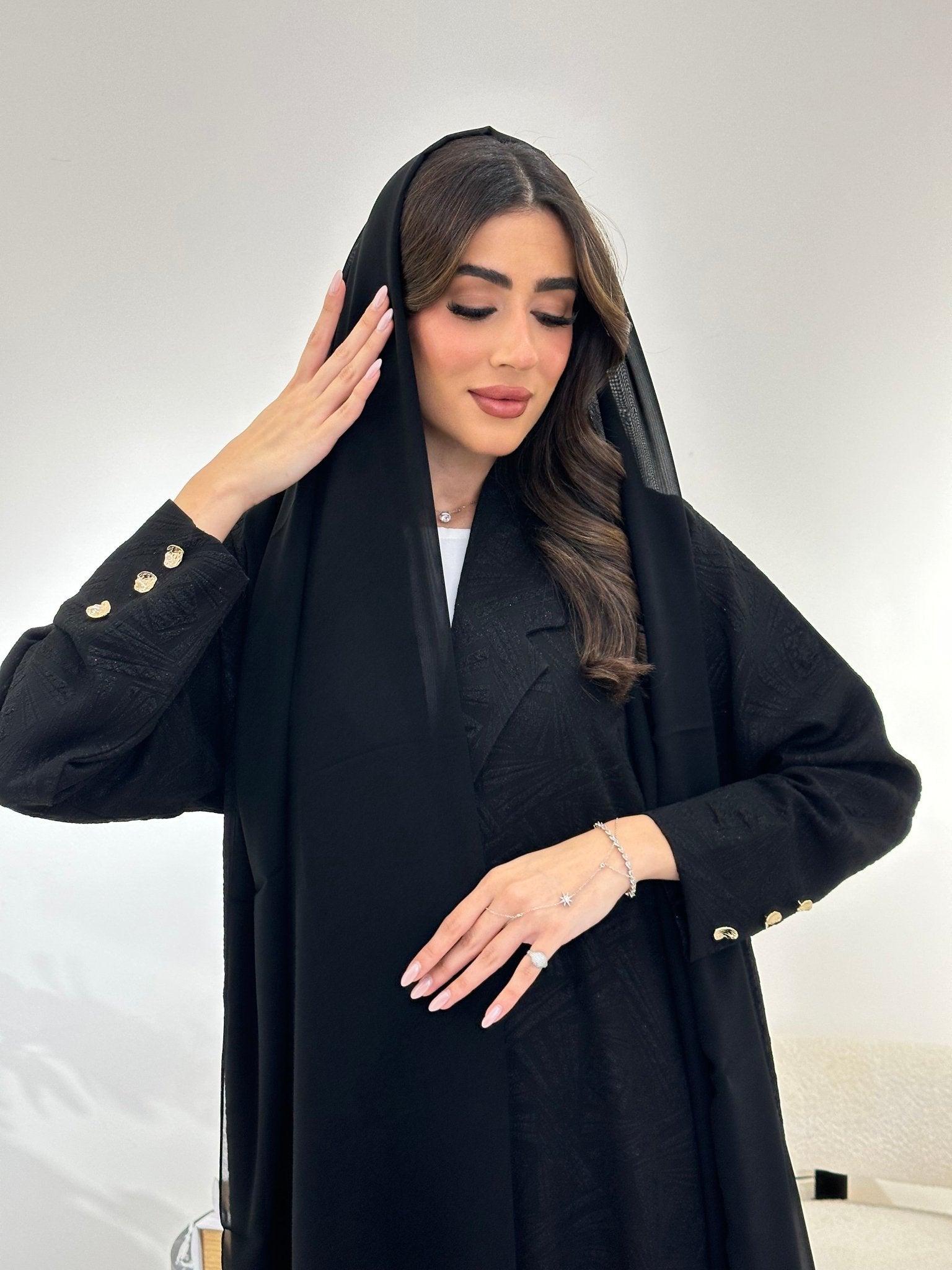 C 0897 Black Coat Abaya