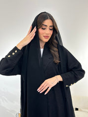 C 0897 Black Coat Abaya