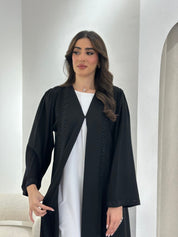 C 0904 Black Beaded Abaya