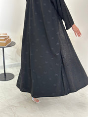 C 0905 Black Bow Abaya
