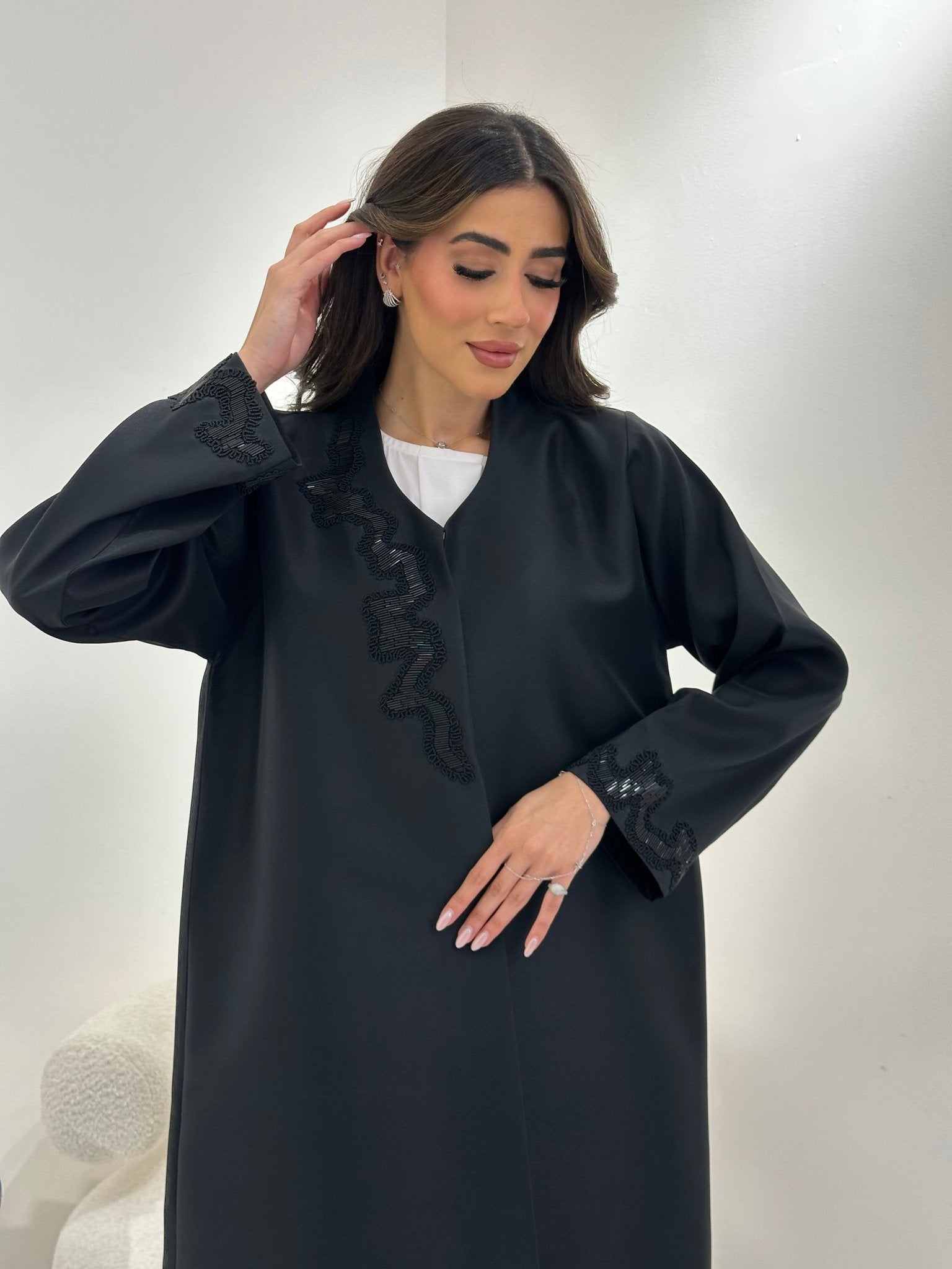 C 0907 Black Abaya