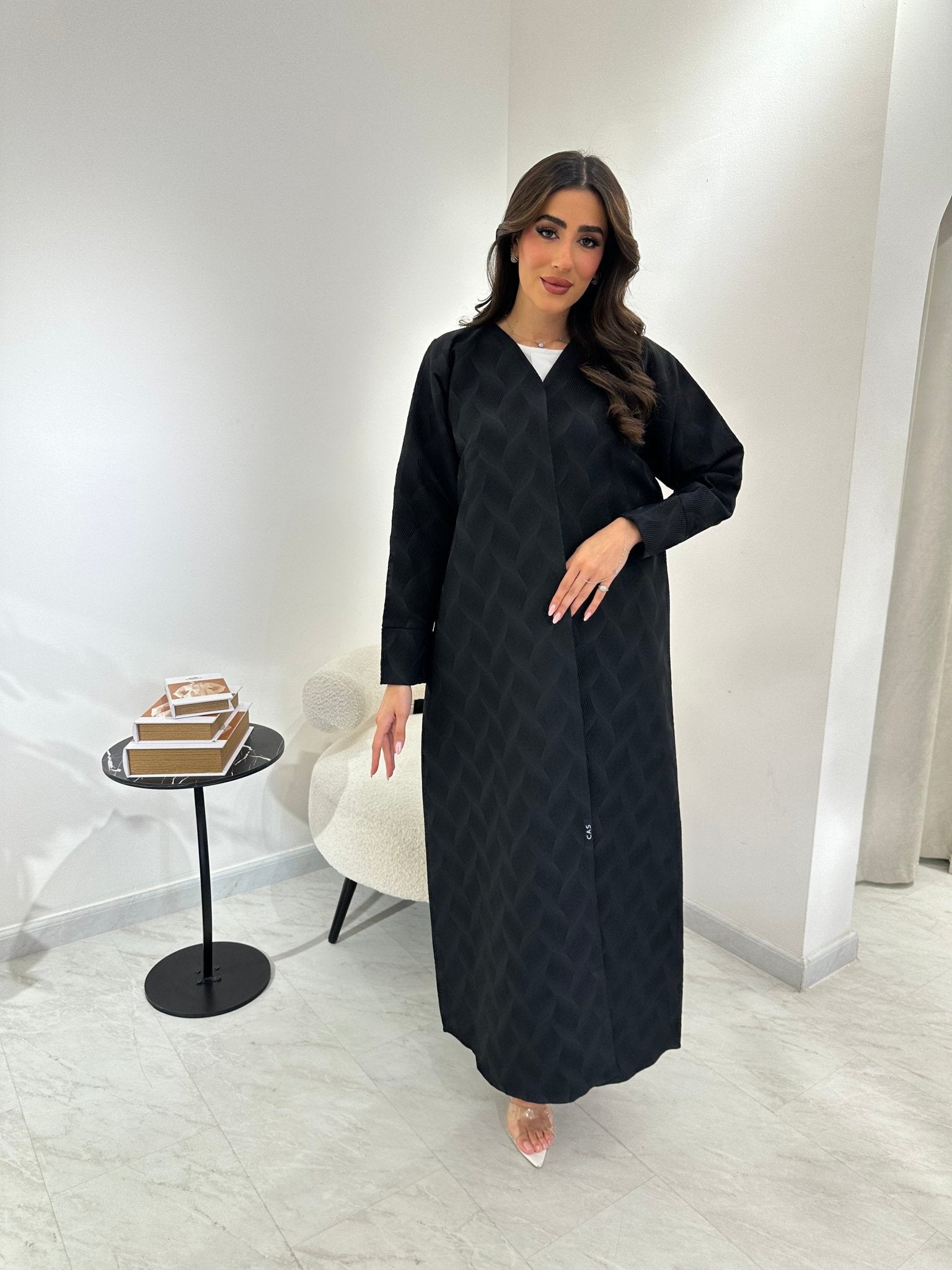 C 0908 Black Abaya