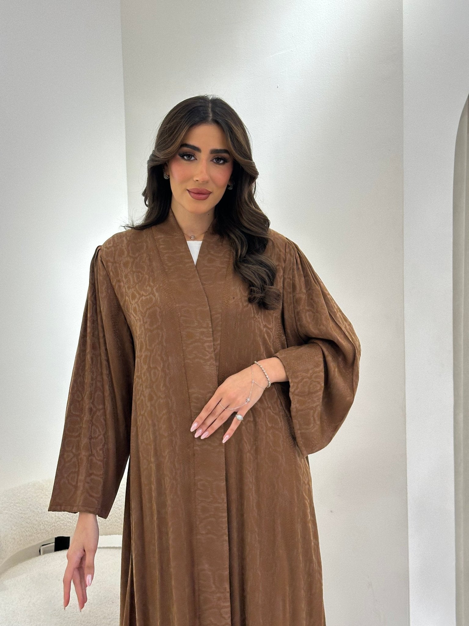 C 0913 Brown Eid Abaya