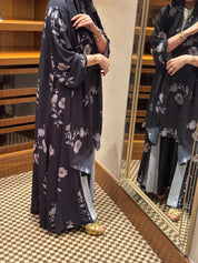C 0917 Floral Printed Abaya