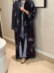 C 0919 Floral Printed Abaya