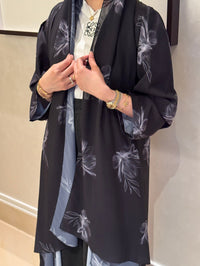 C 0919 Floral Printed Abaya - XS / 49
