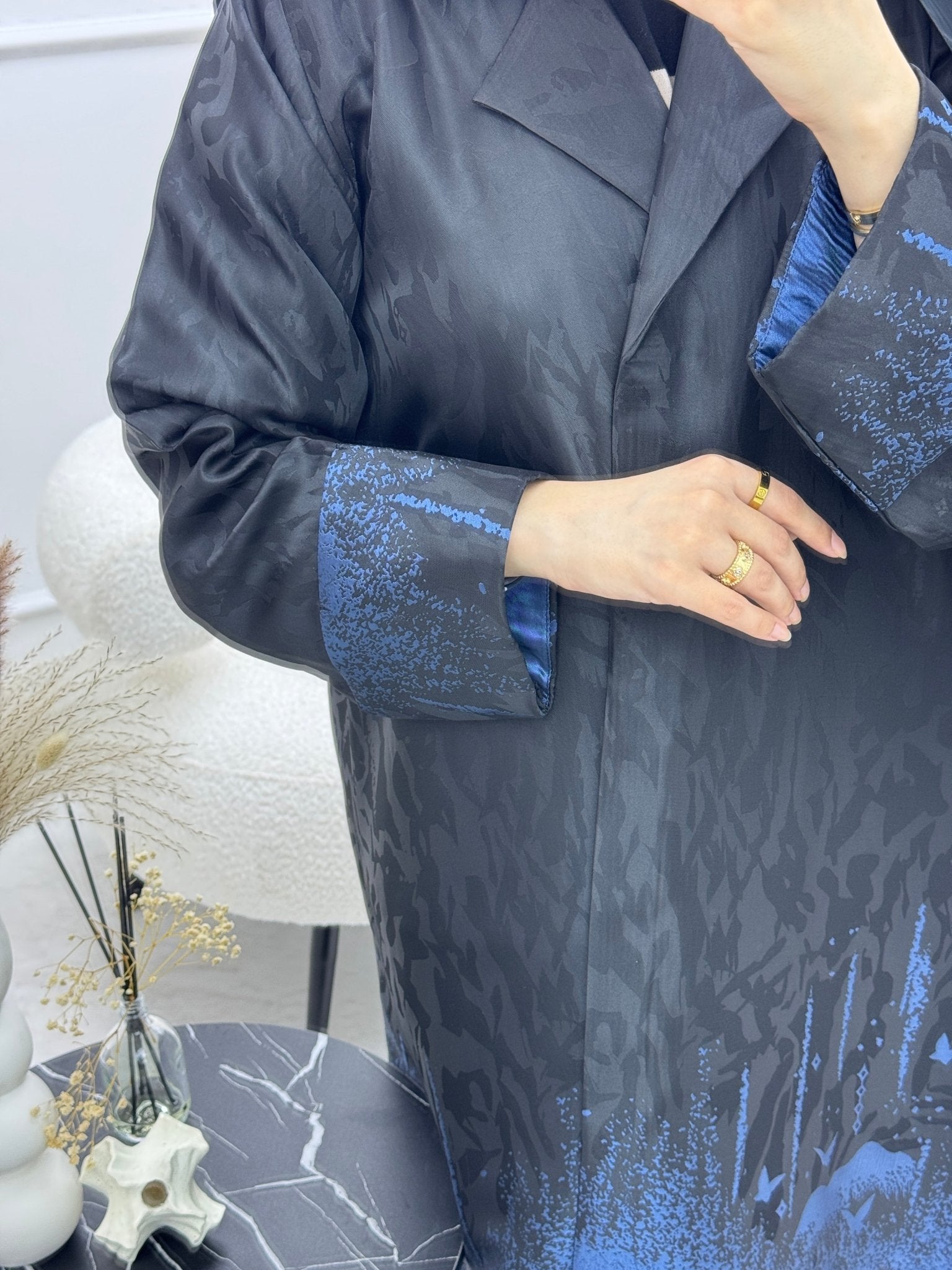 C 0926 - 04 Blue Coat Abaya