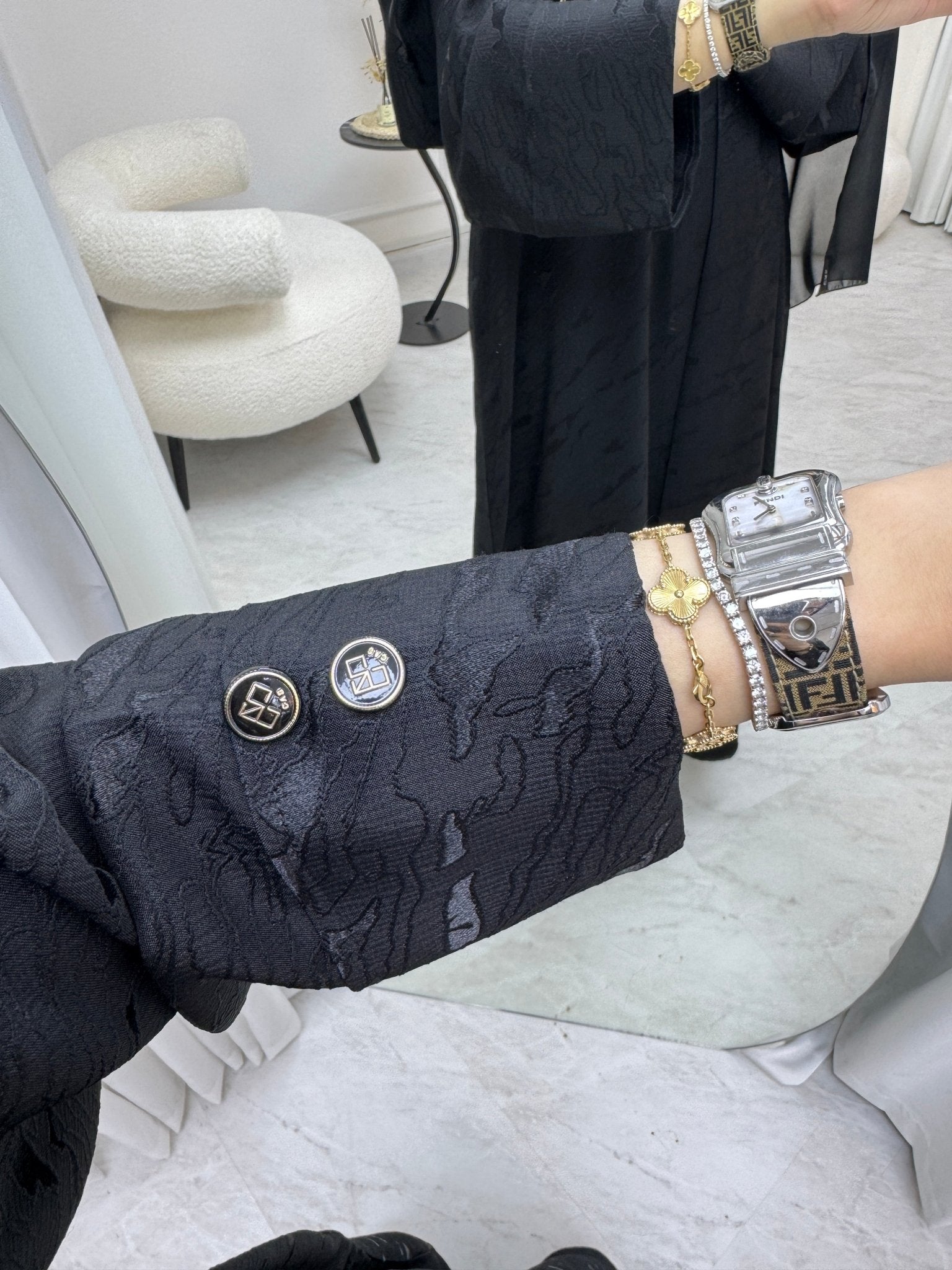 C 0991 Black Coat Abaya