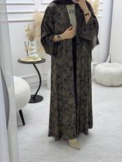C 1007 - 05 Brown Printed Abaya