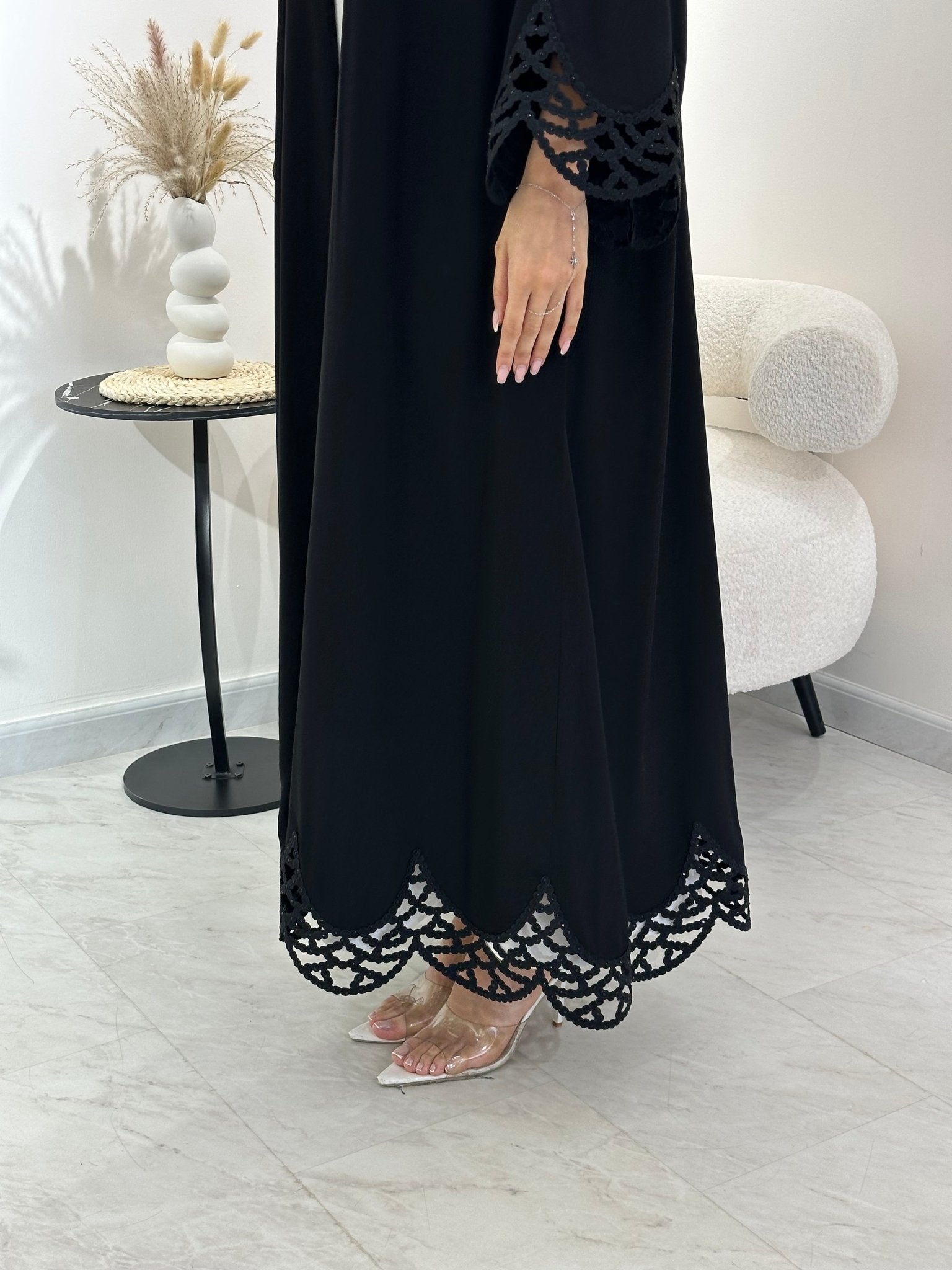 C 1008 Black Abaya
