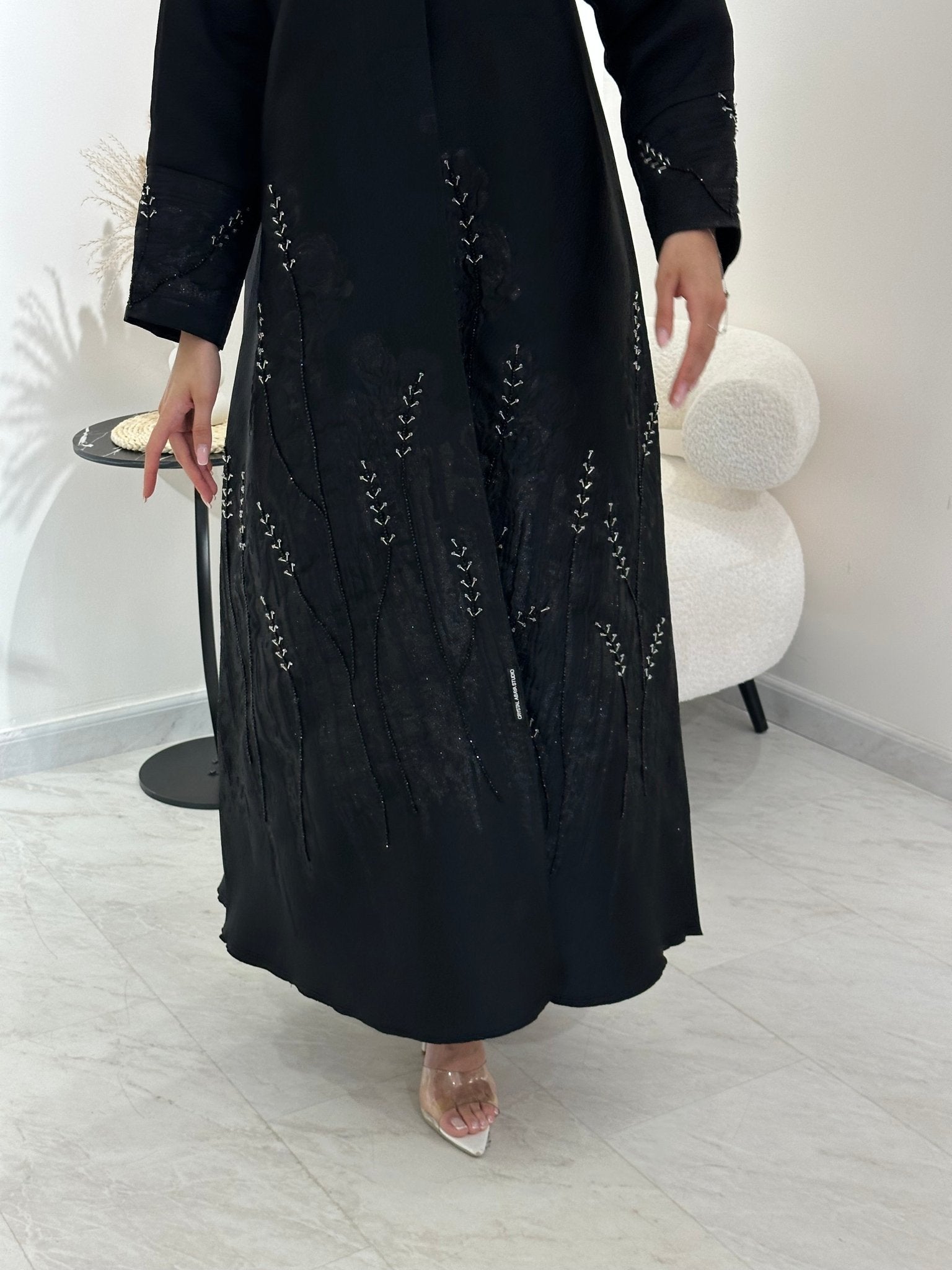 C 1013 Black Abaya