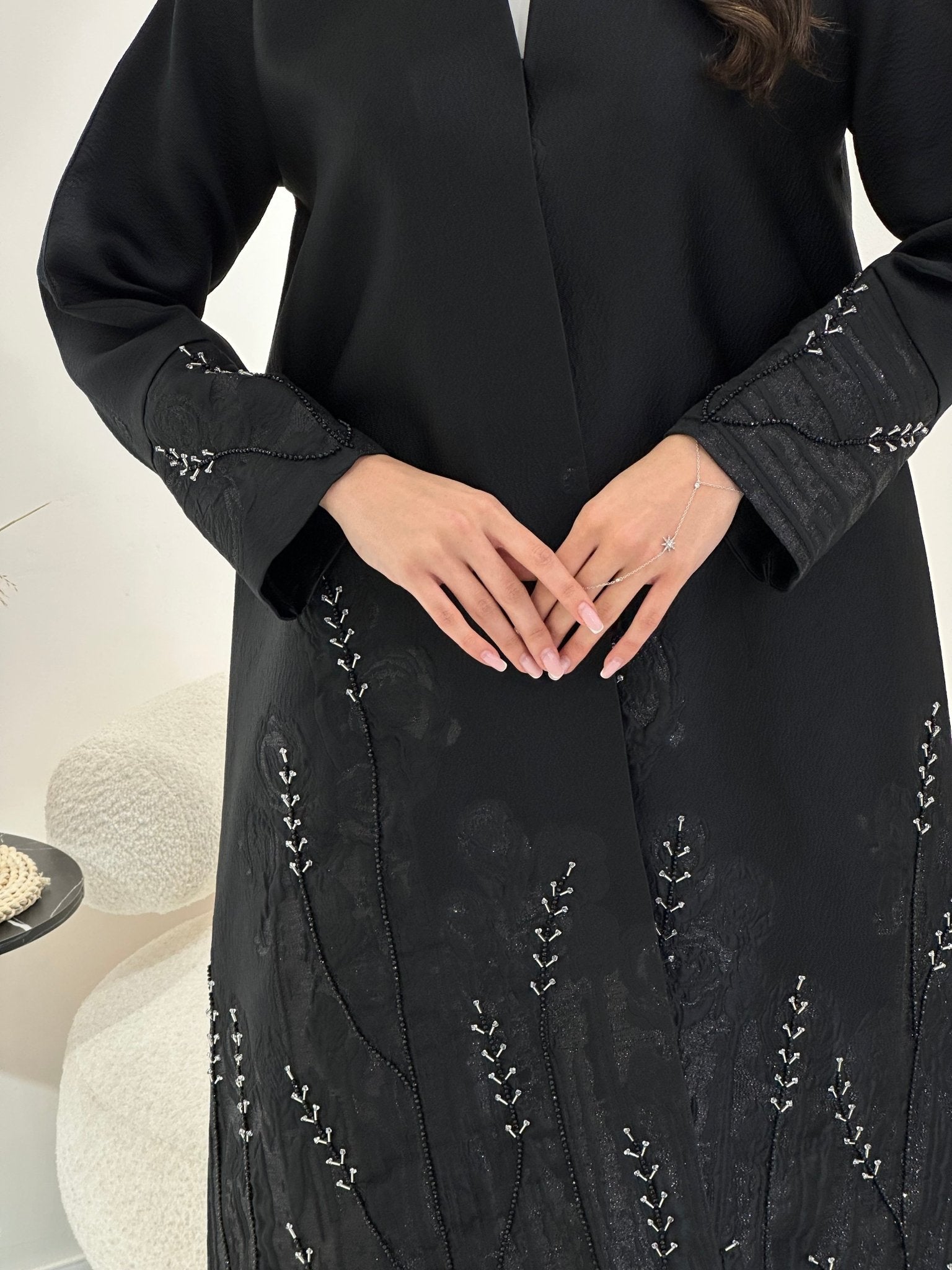 C 1013 Black Abaya