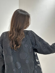 C 1035 Black Beaded Abaya