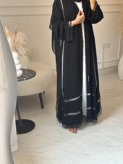 C 1047 Black Lace Abaya