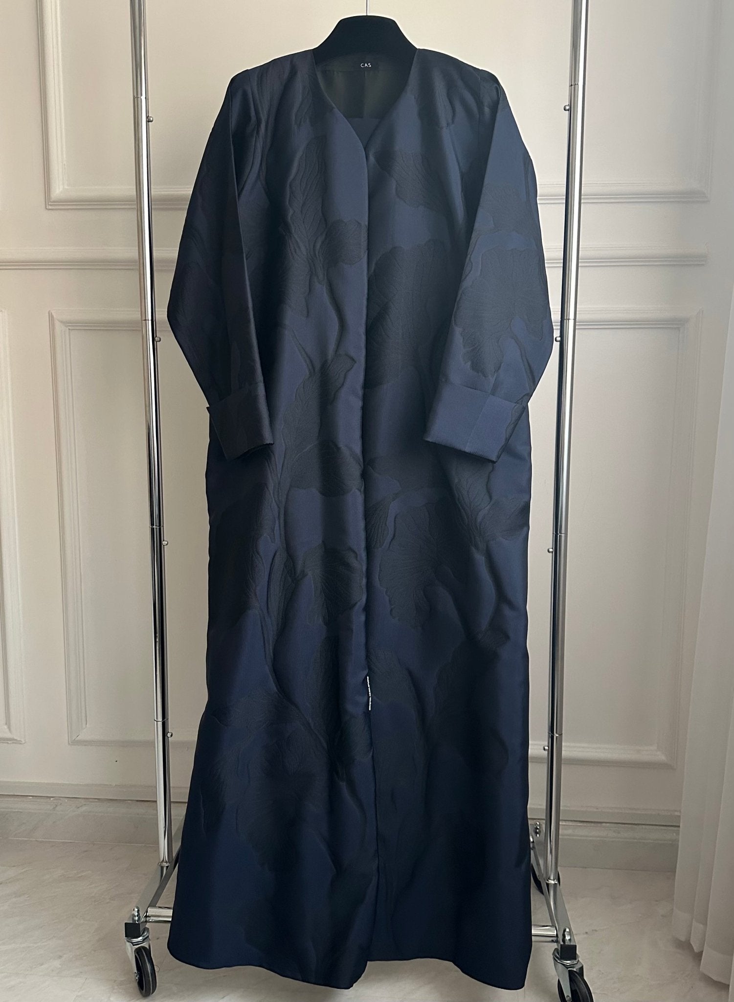 C 1080 - 03 Dark Blue Printed Abaya