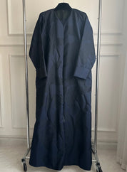 C 1080 - 03 Dark Blue Printed Abaya