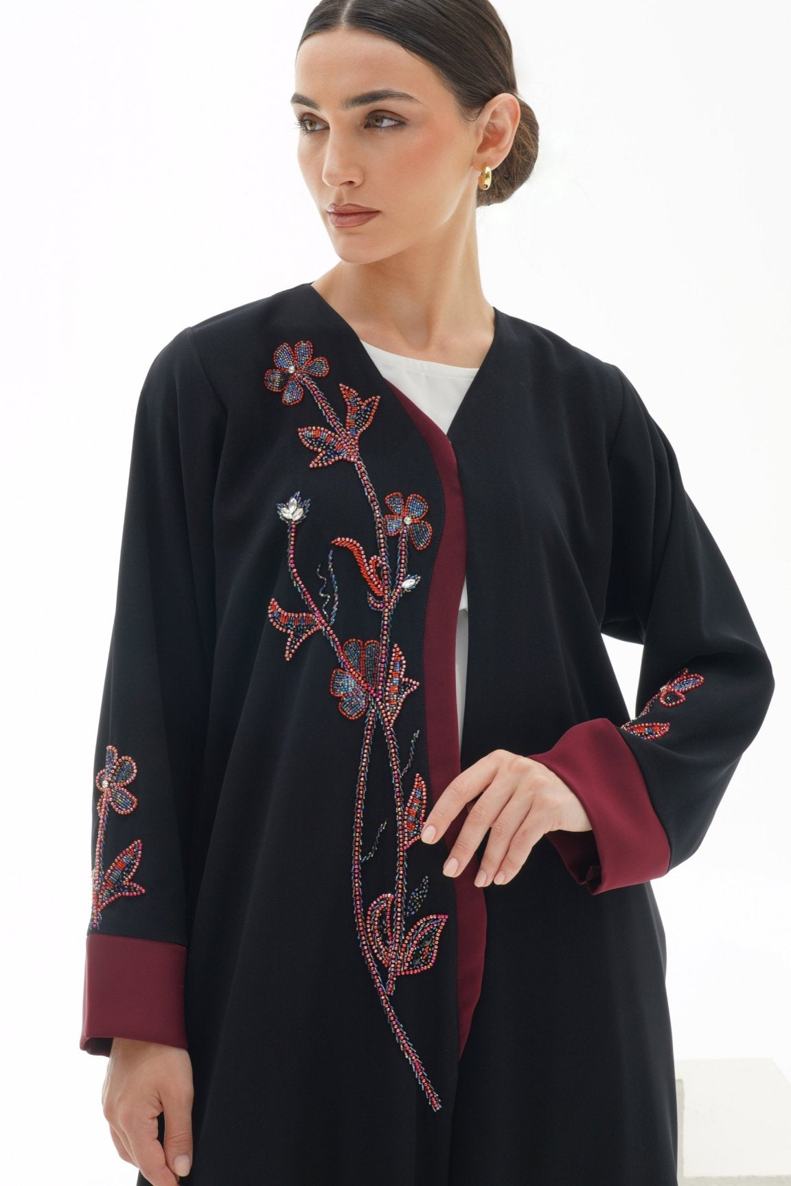 C 1113 Black Abaya