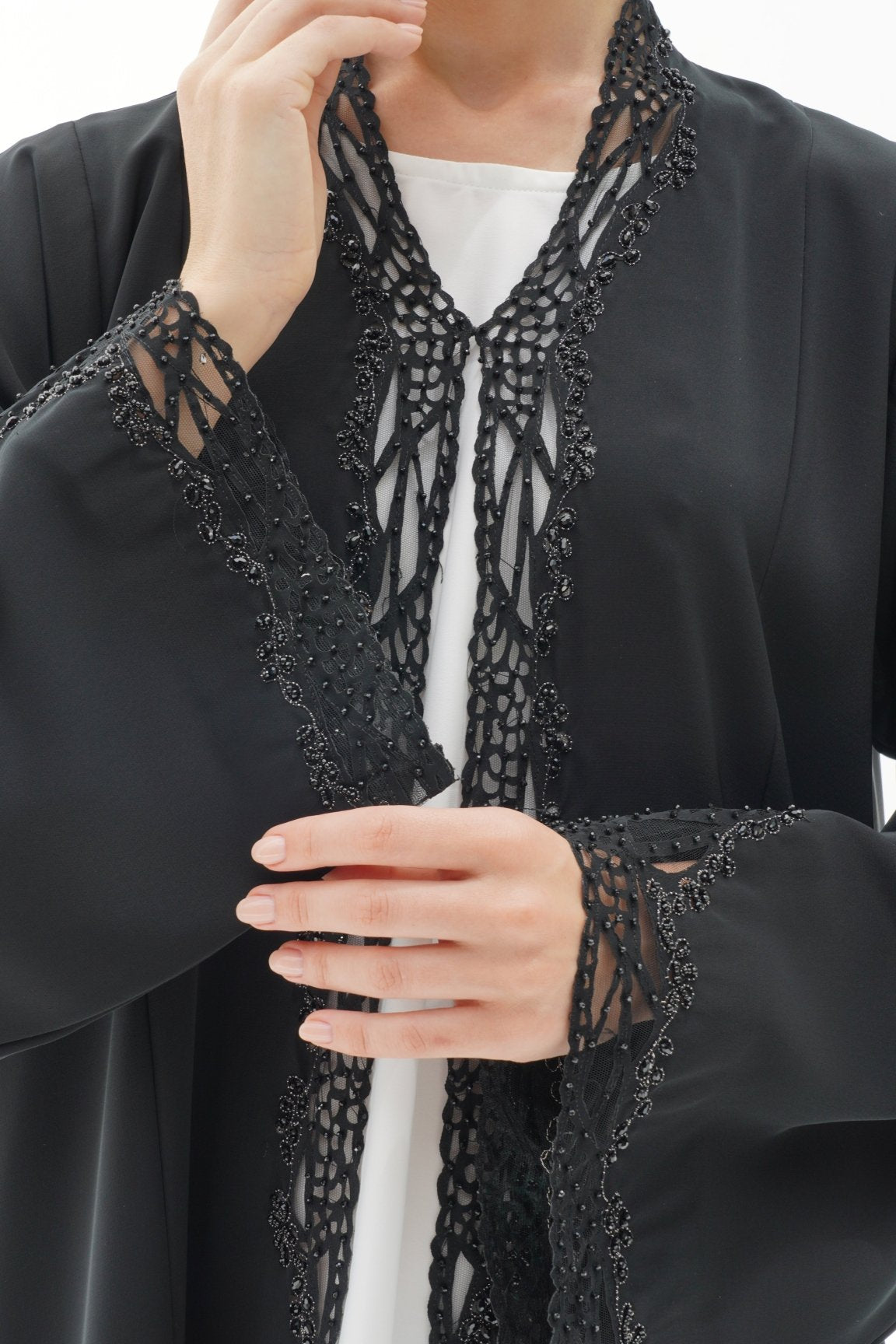 C 1118 Black Abaya