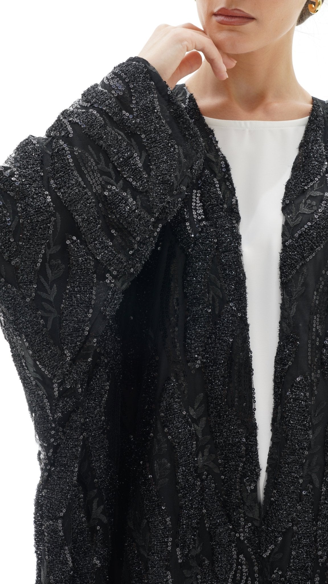 C 1124 Black Abaya