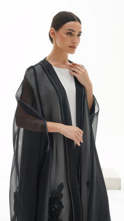 C 1128 Black Abaya