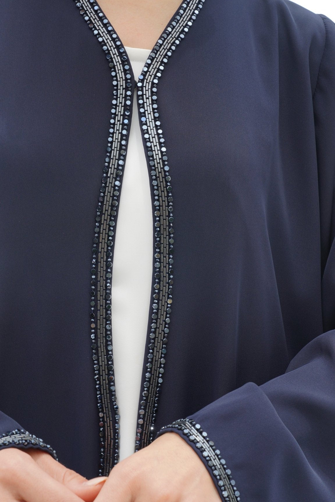 C 1151 Navy Blue Abaya