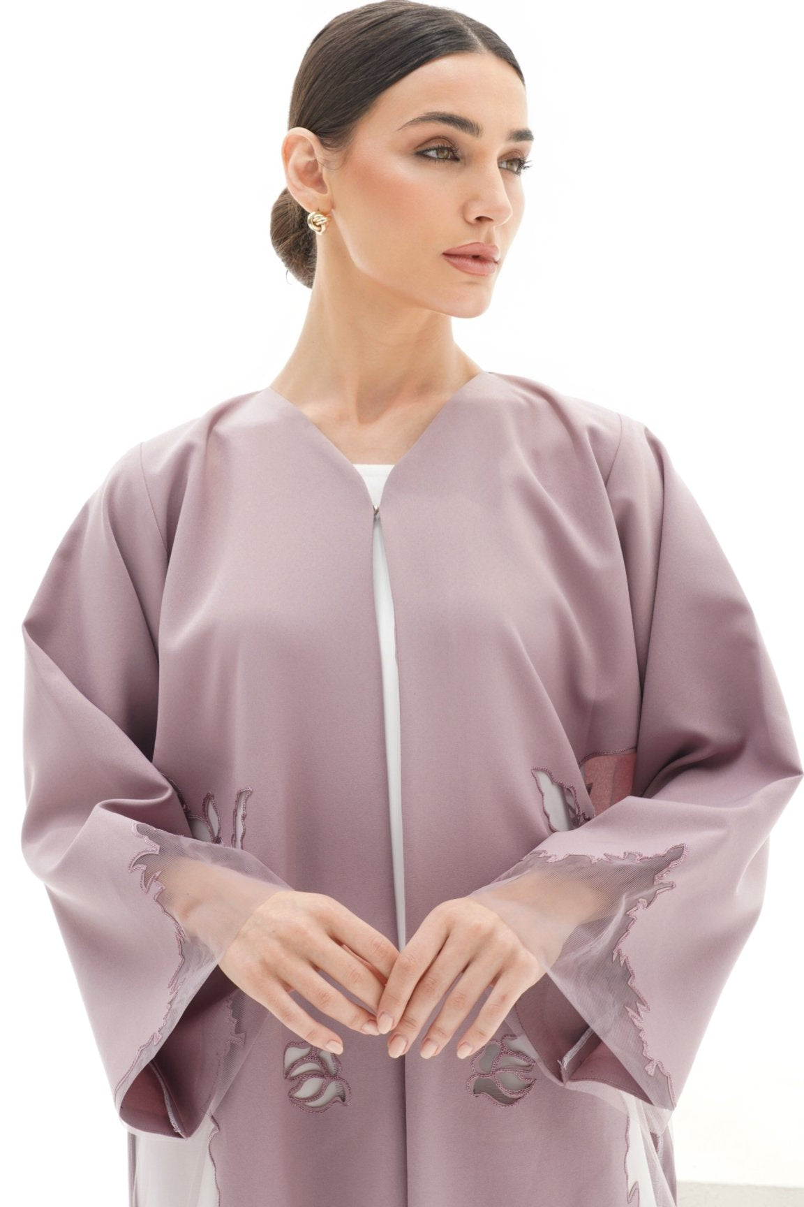 C 1153 Lilac Abaya
