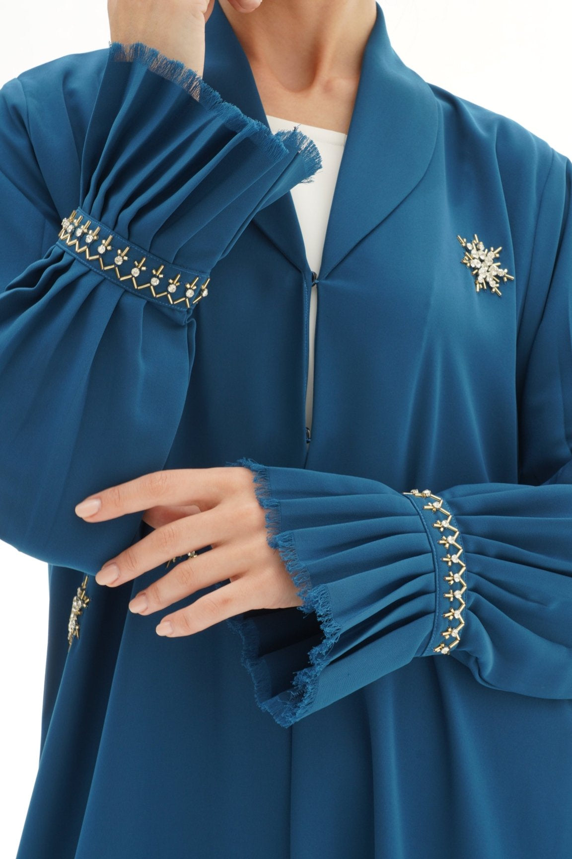C 1156 Teal Abaya