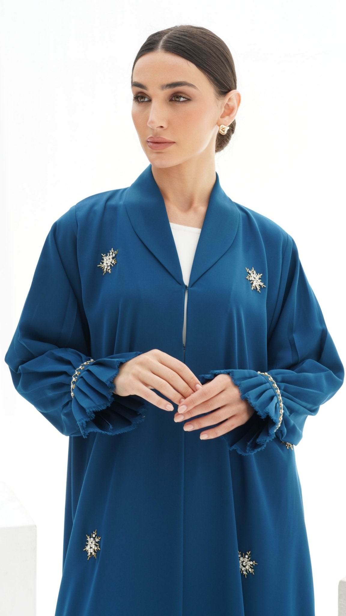C 1156 Teal Abaya