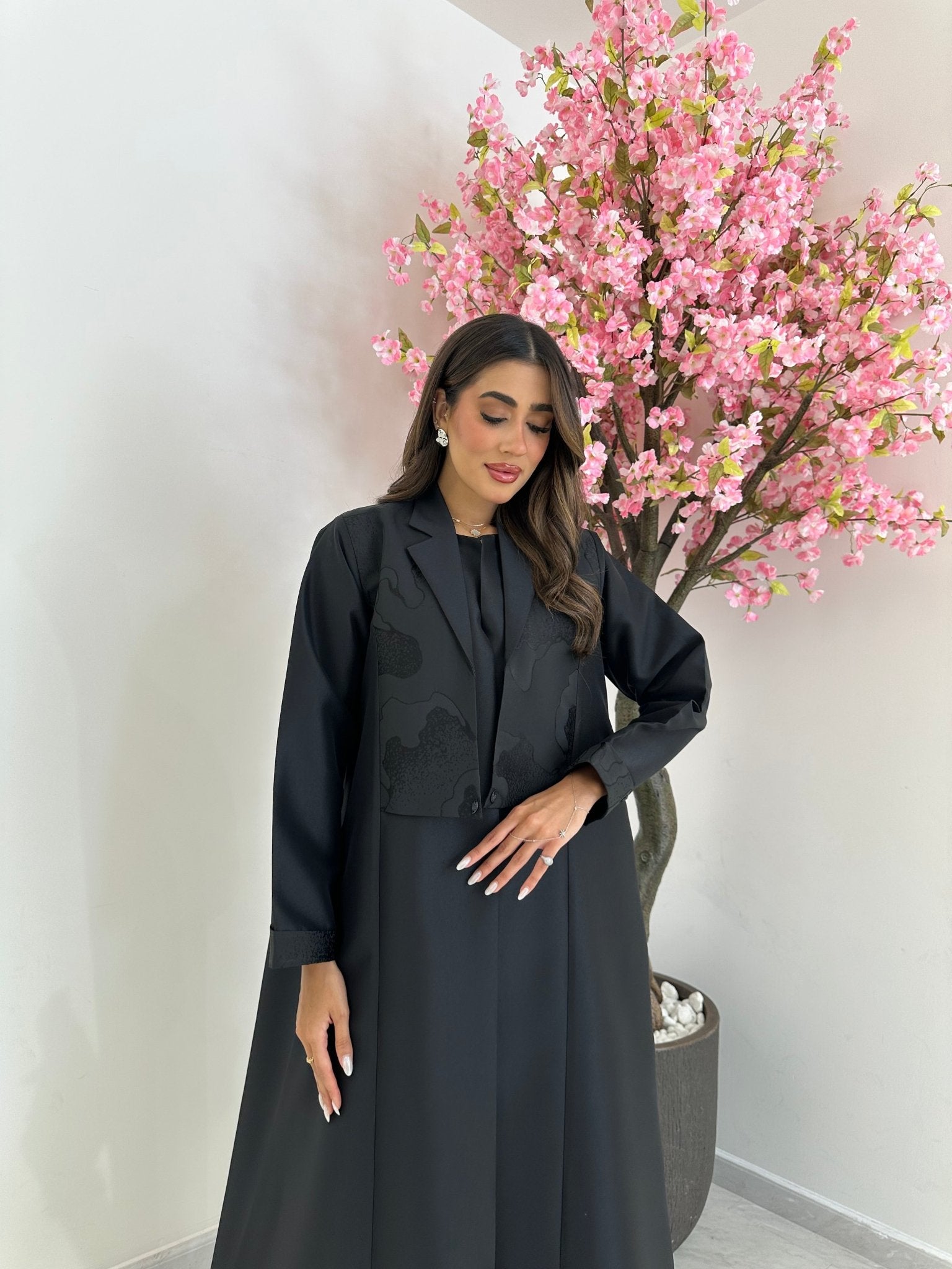 C 1246 Black Coat Abaya