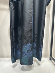 C 1255 - 06 Blue Black Printed Abaya