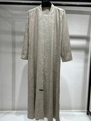 C 1258 - 03 Beige Blossom Printed Abaya