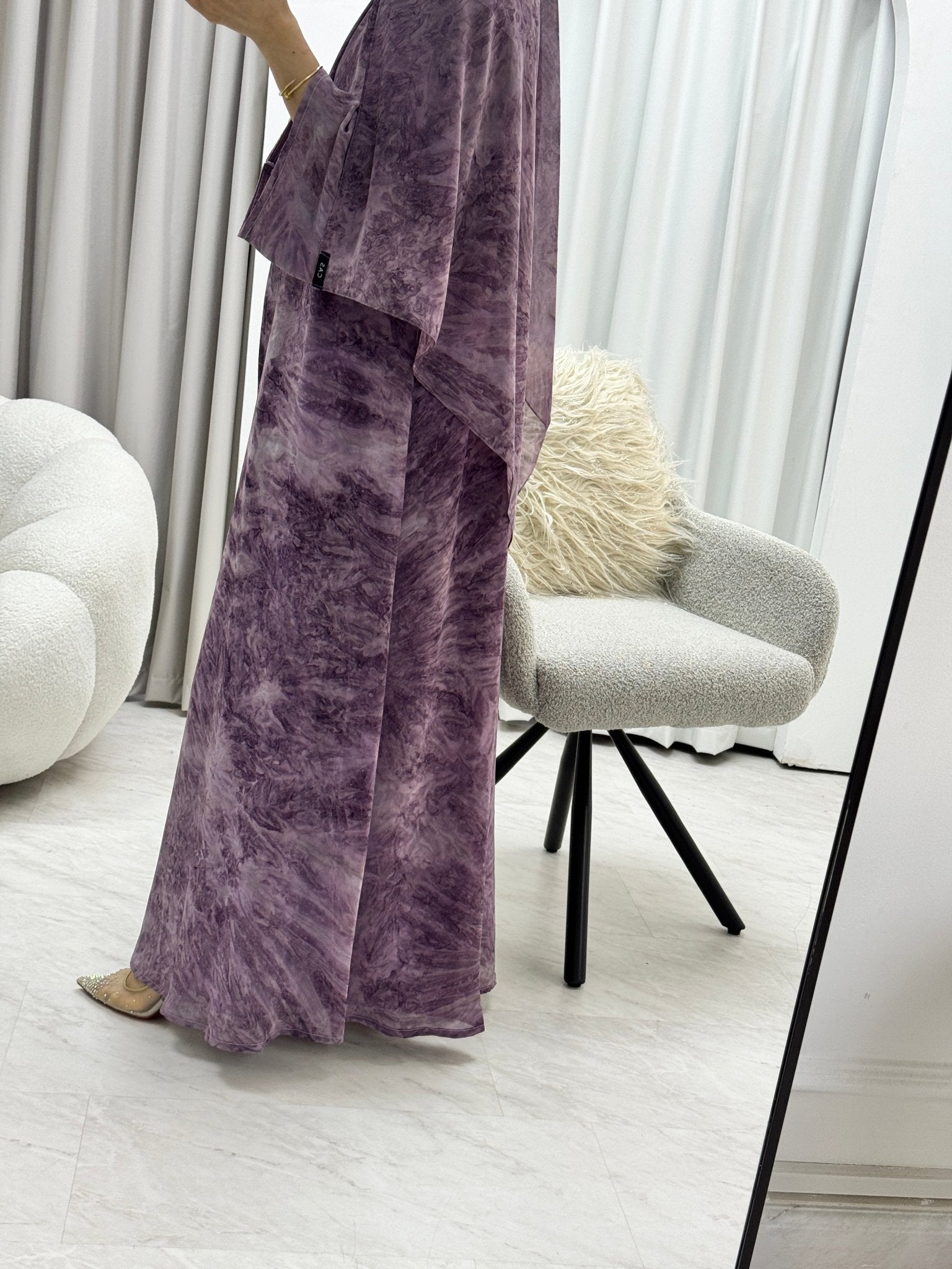 C 1279 - 01 Amethyst Tie Dye Abaya