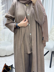 C 1285 - 02 Light Brown Travel Set Abaya
