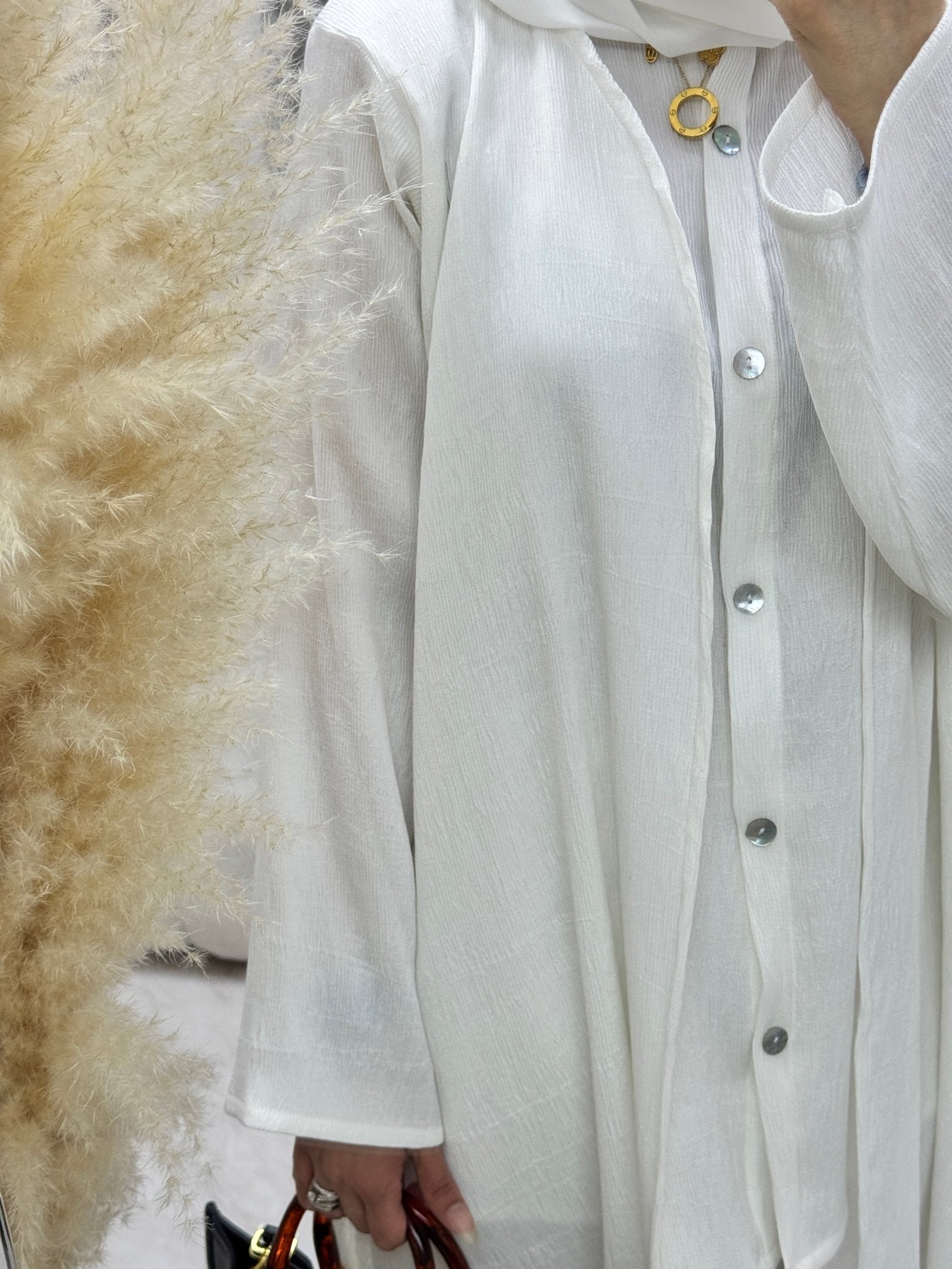 C 1285 - 03 White Travel Set Abaya