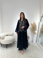 C 1310 Black Lace Abaya