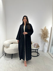 C 1312 Black Beaded Abaya