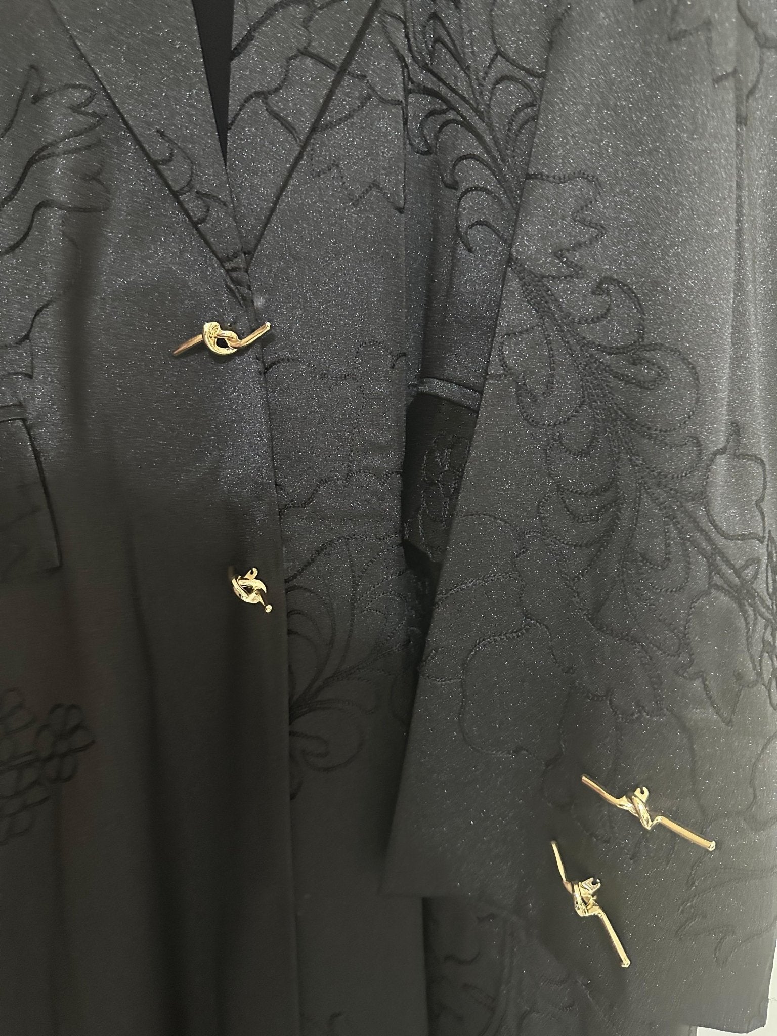 C 1334 Black Coat Abaya