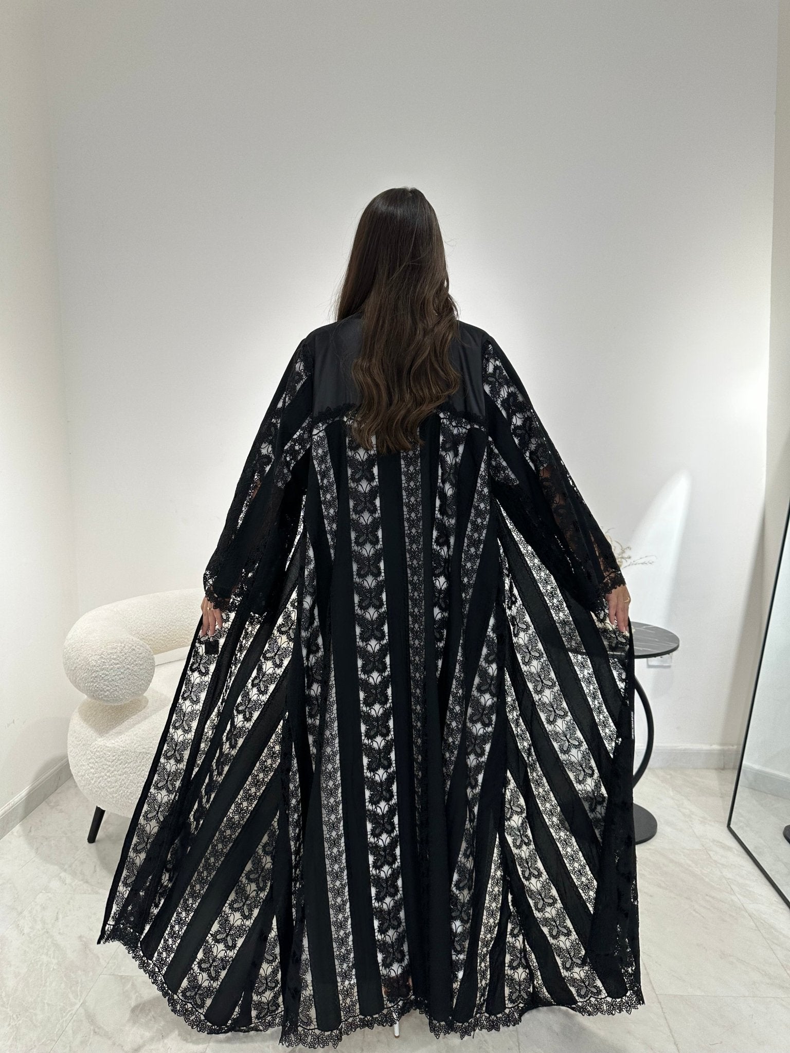 C 1354 Black Butterfly Abaya
