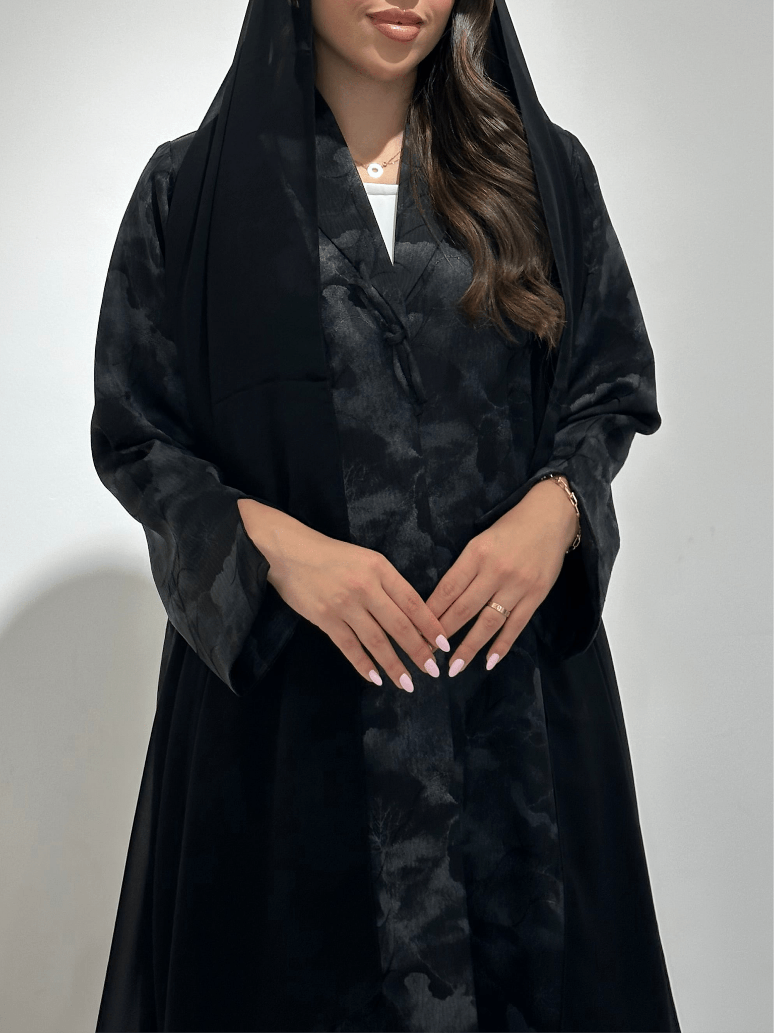 C 1356 - 01 Black Printed Abaya