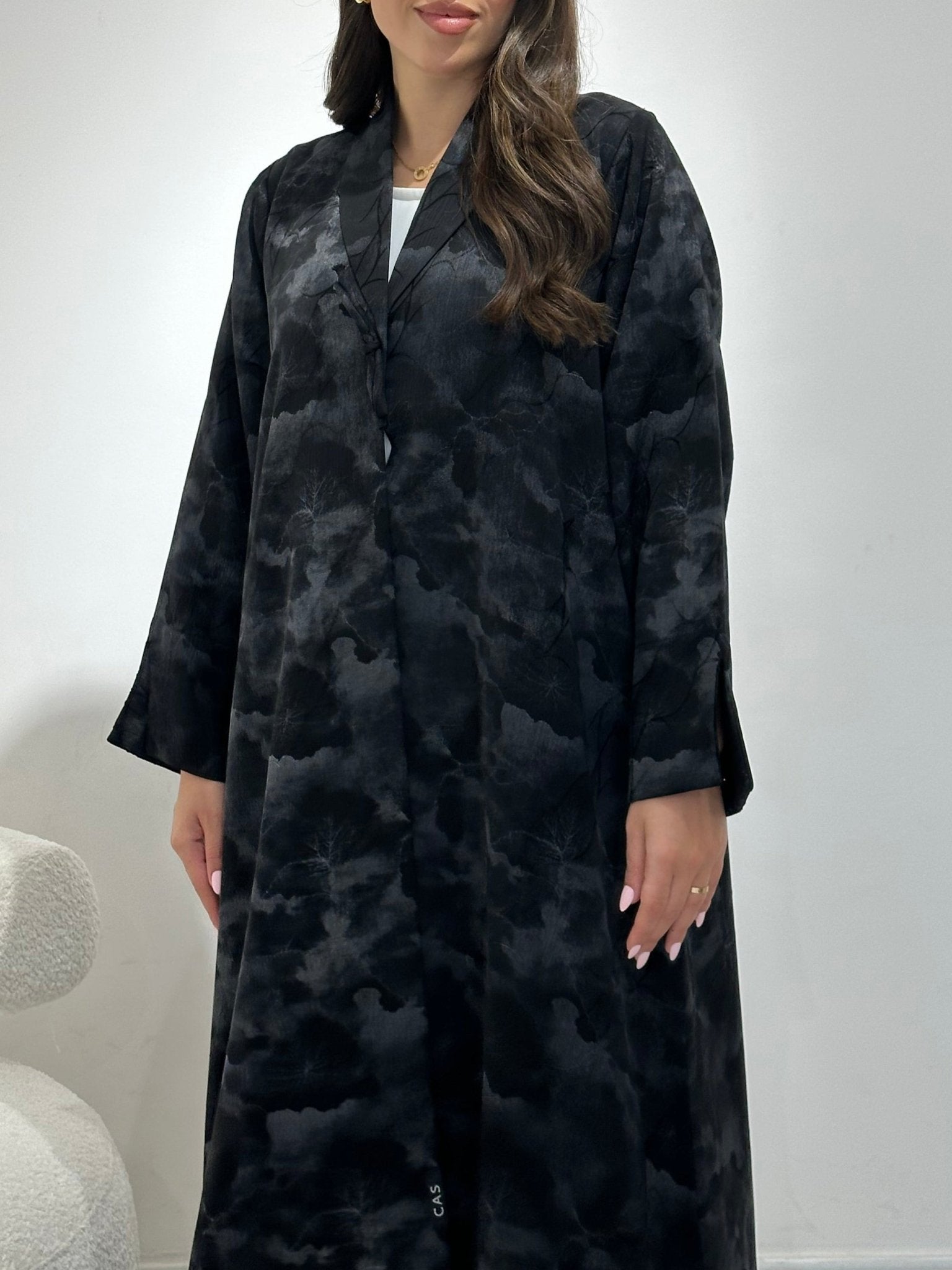C 1356 - 01 Black Printed Abaya
