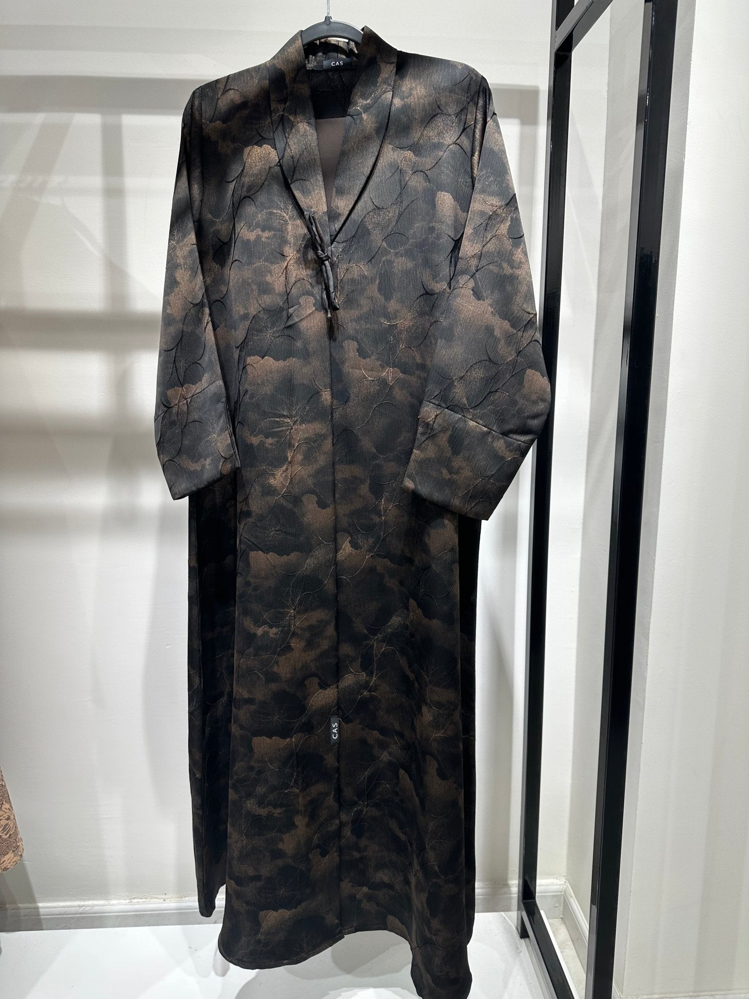 C 1356 - 02 Brown Printed Abaya