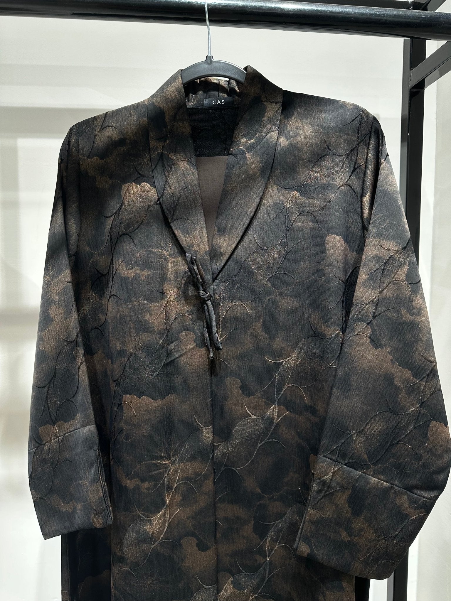 C 1356 - 02 Brown Printed Abaya