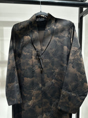 C 1356 - 02 Brown Printed Abaya