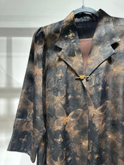 C 1356 - 03 Sepia Printed Abaya