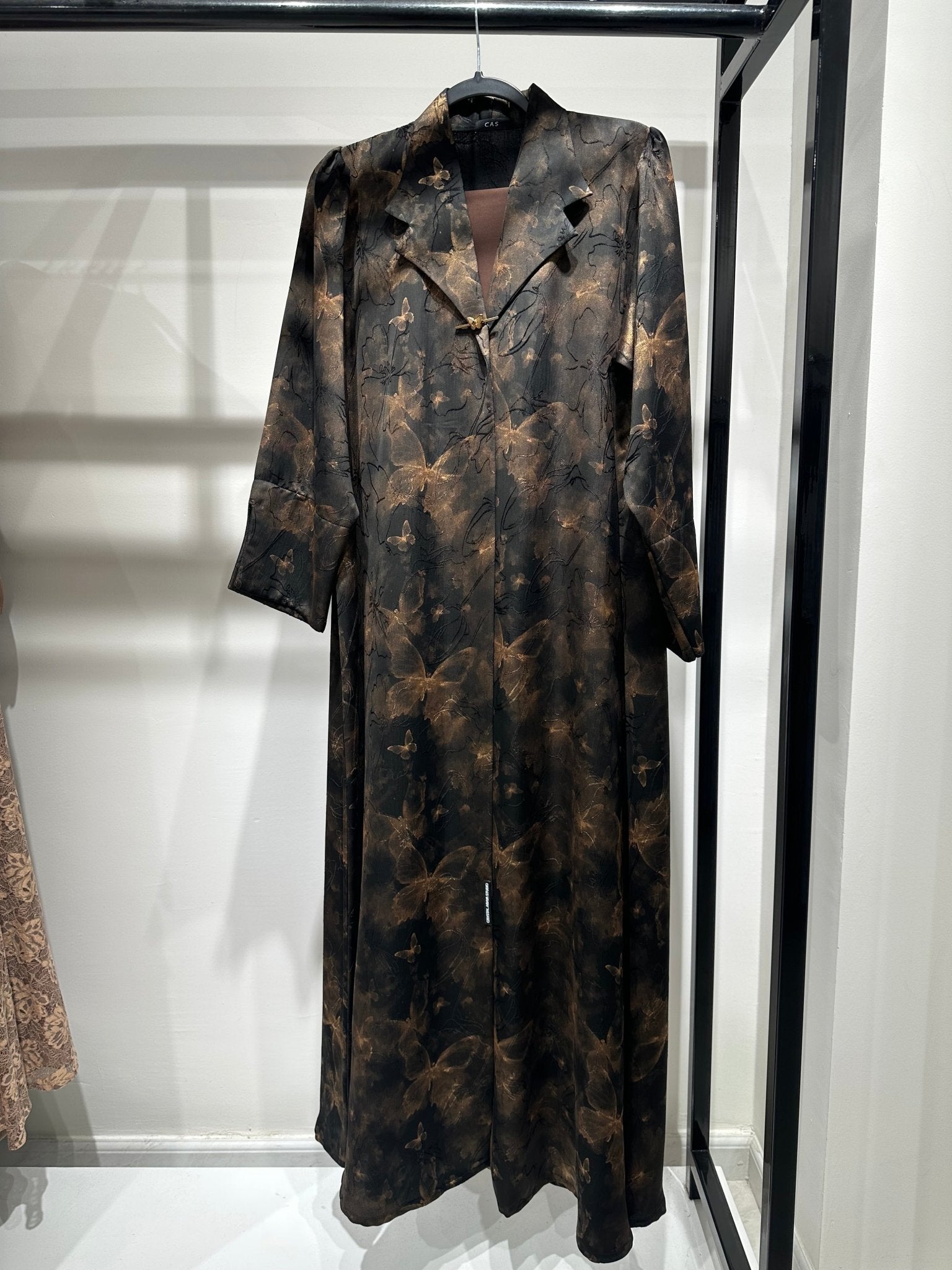 C 1356 - 03 Sepia Printed Abaya