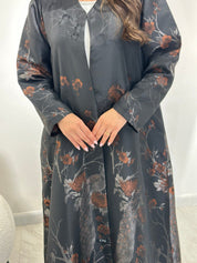 C 1357 - 01 Cinnamon Peacock Printed Abaya